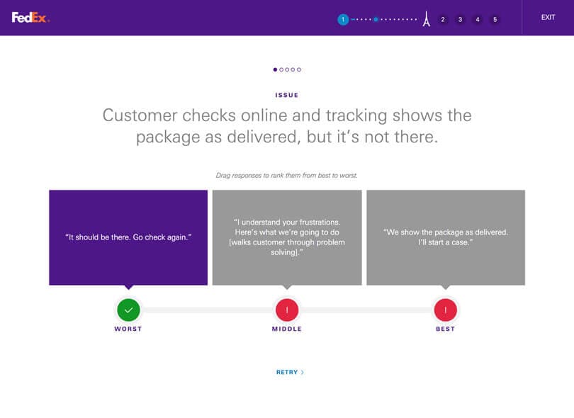 Fedex Hero drag and drop game